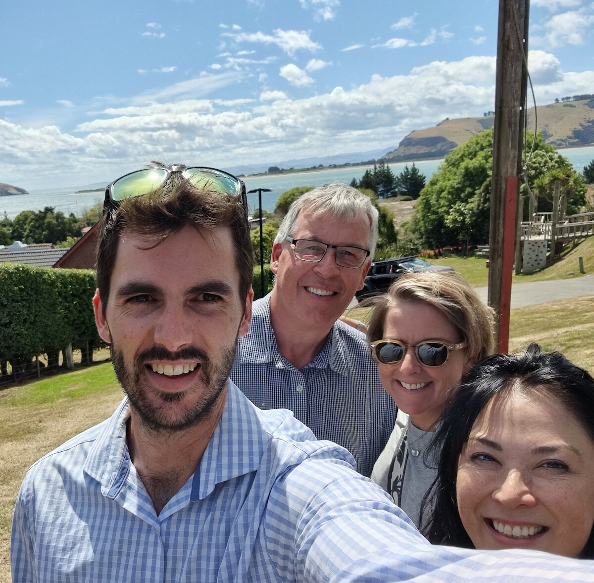 L-R: Kadin Lucas, Woodside Opportunity Lead New Zealand New Energy; Terry Nicholas, Murihiku Regeneration Portfolio Director and Upoko; Sophie Rowlands, Woodside New Energy External Affairs Manager; Ju-Lin O’Connor, Woodside Manager First Nations Relations.