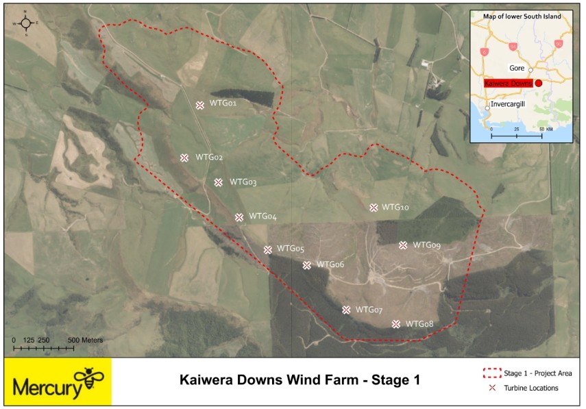 Kaiwera Downs Wind Farm - Stage 1 Map - Posted by Mercury on Issuu on Sep 12, 2022